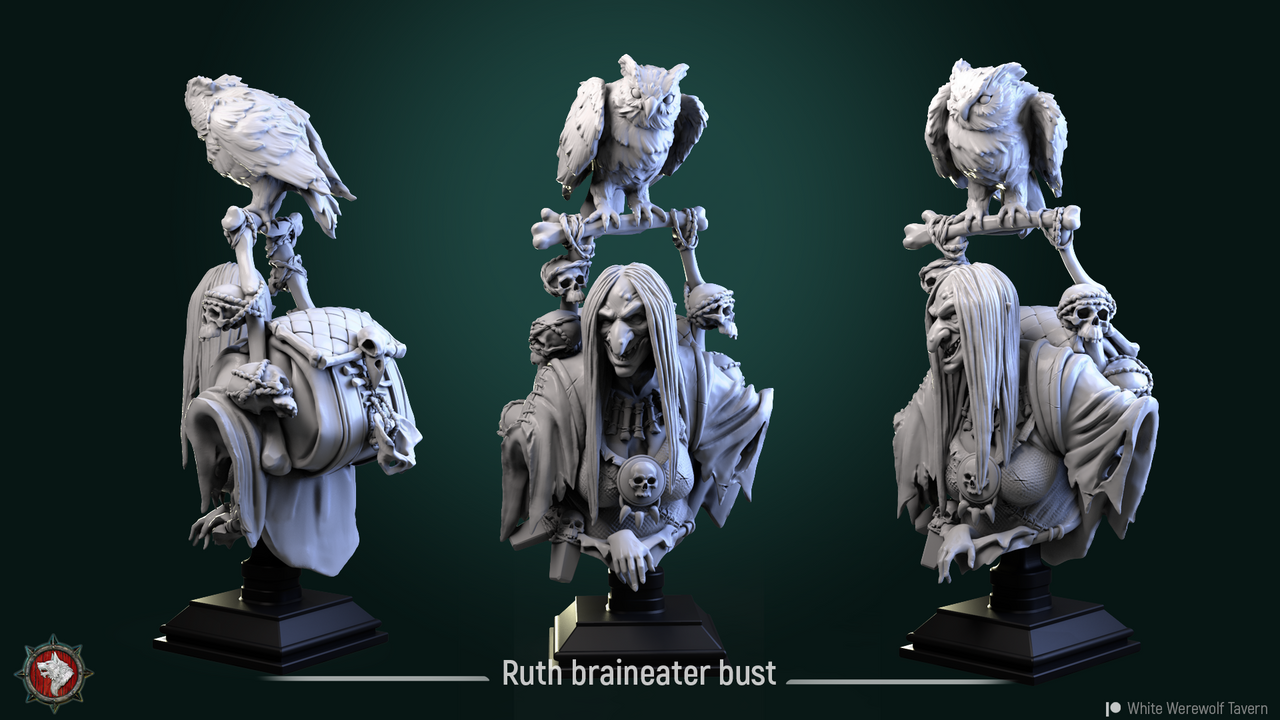Ruth the Braineater Bust