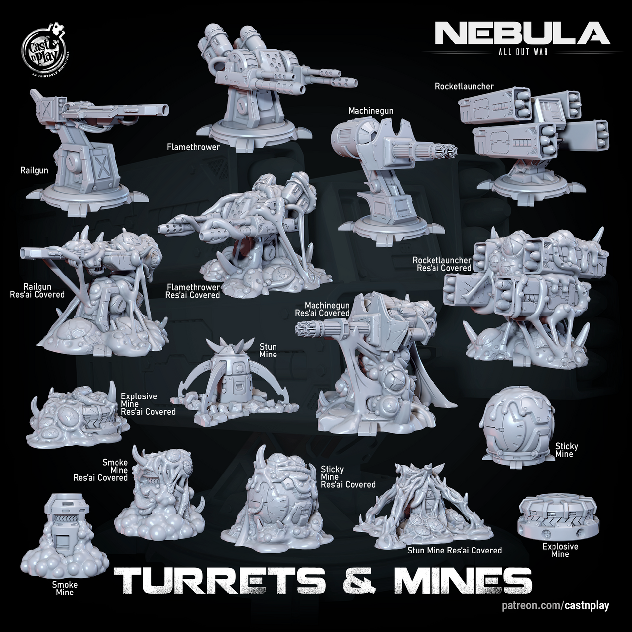 Nebula - Mines & Turrets