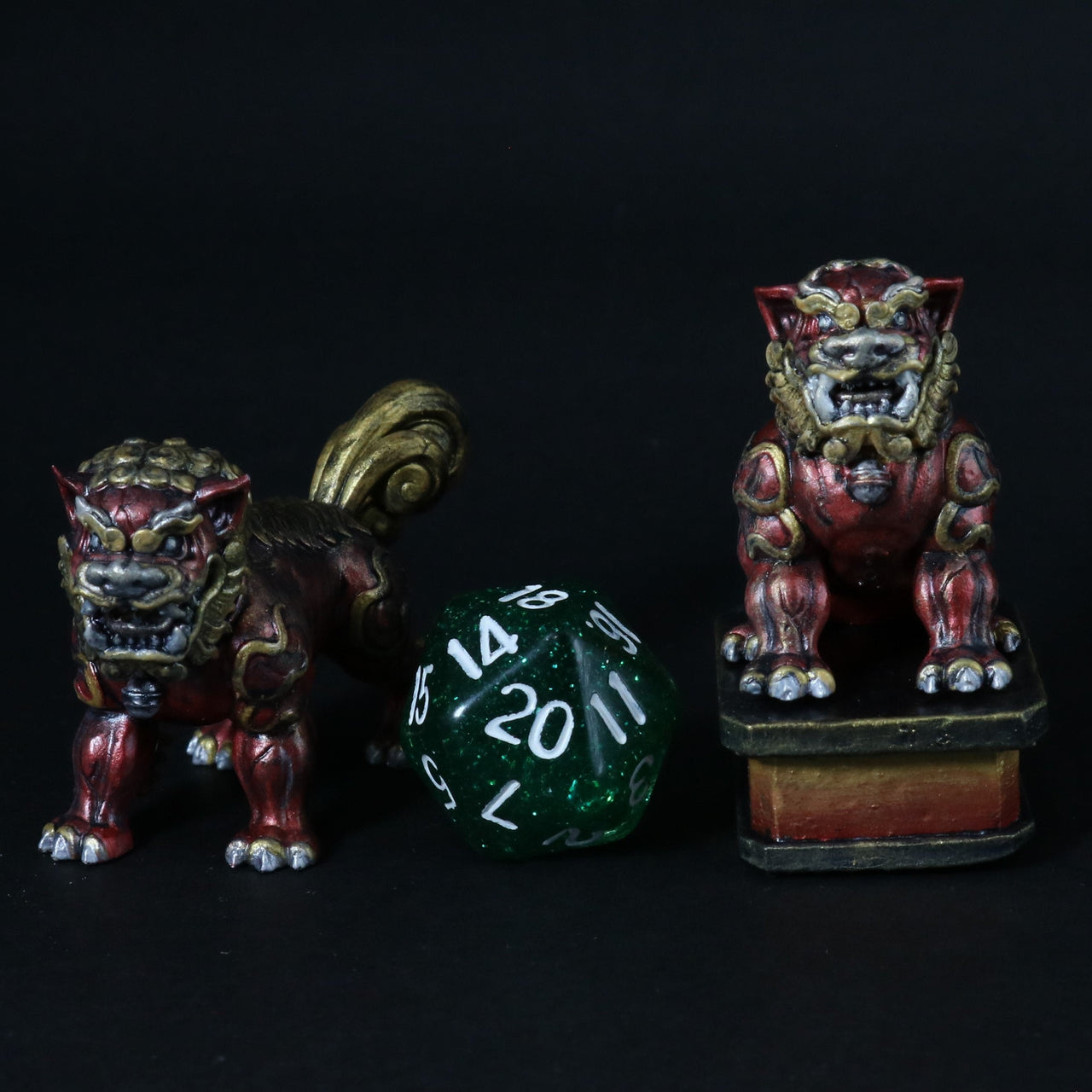 Painted Miniature - Lion Dog Bundle