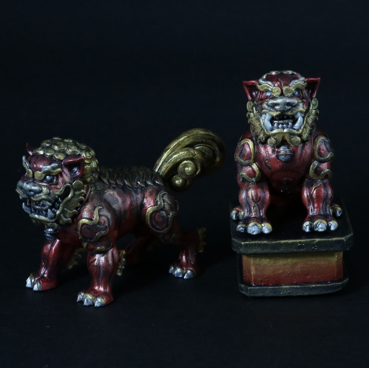 Painted Miniature - Lion Dog Bundle