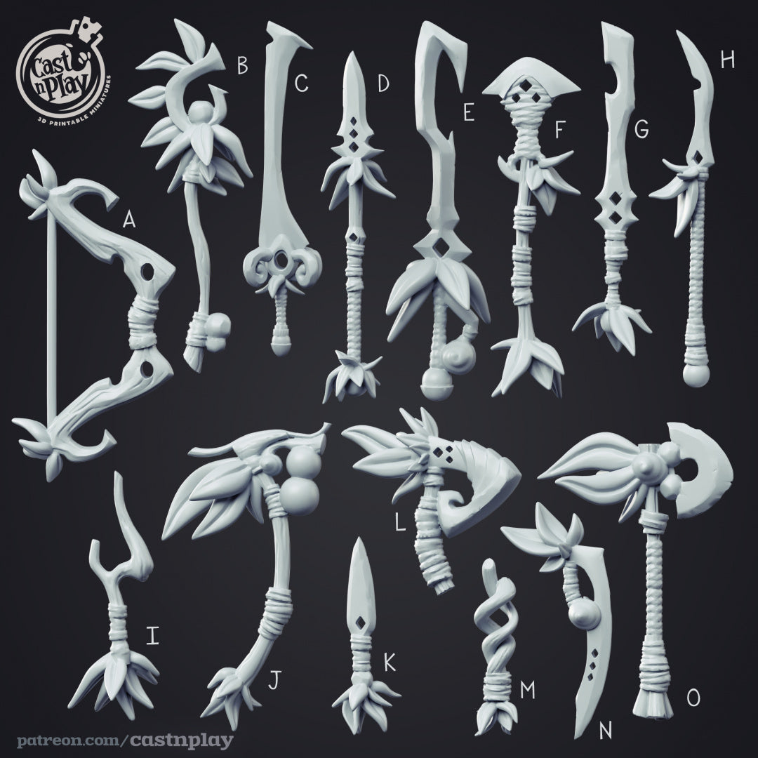 Forest Creature Weapons