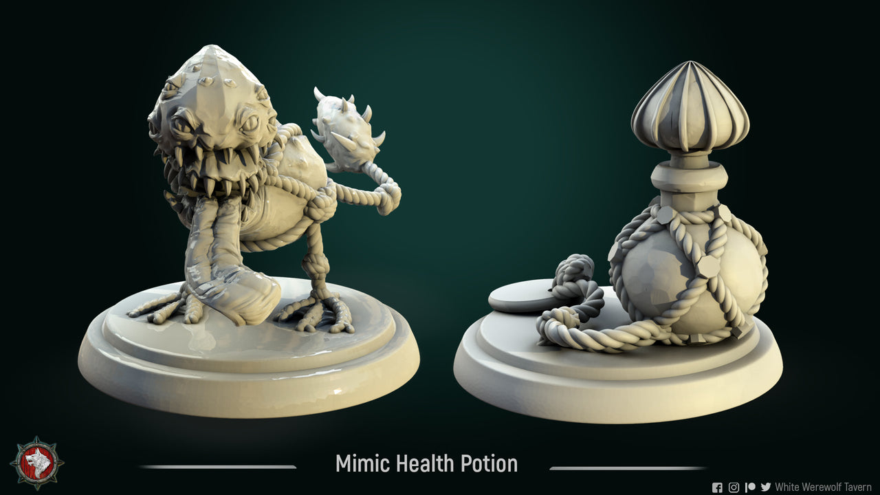 Mimic Health Potion & Health Potion